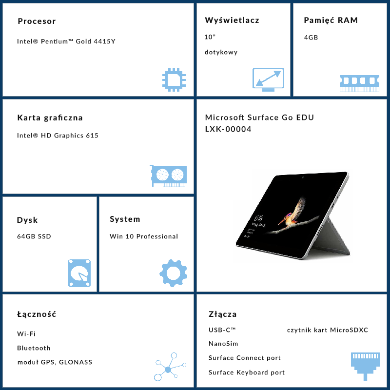 Microsoft Surface Go EDU - LXK-00004
