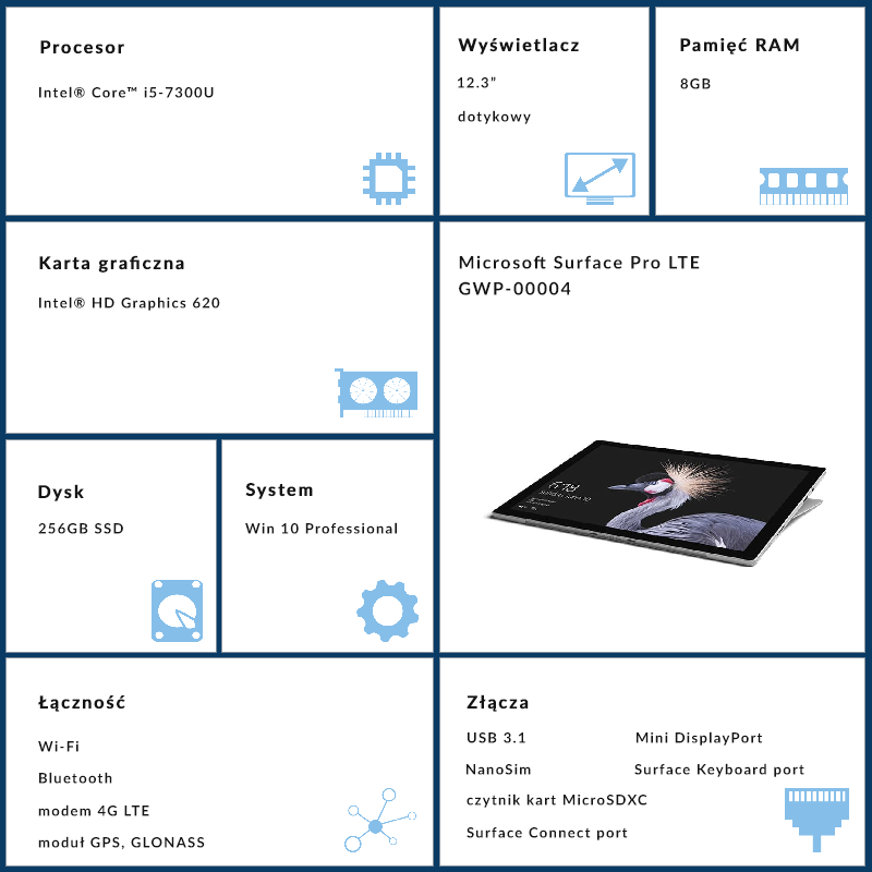 Microsoft Surface Pro 7 LTE - GWP-00004